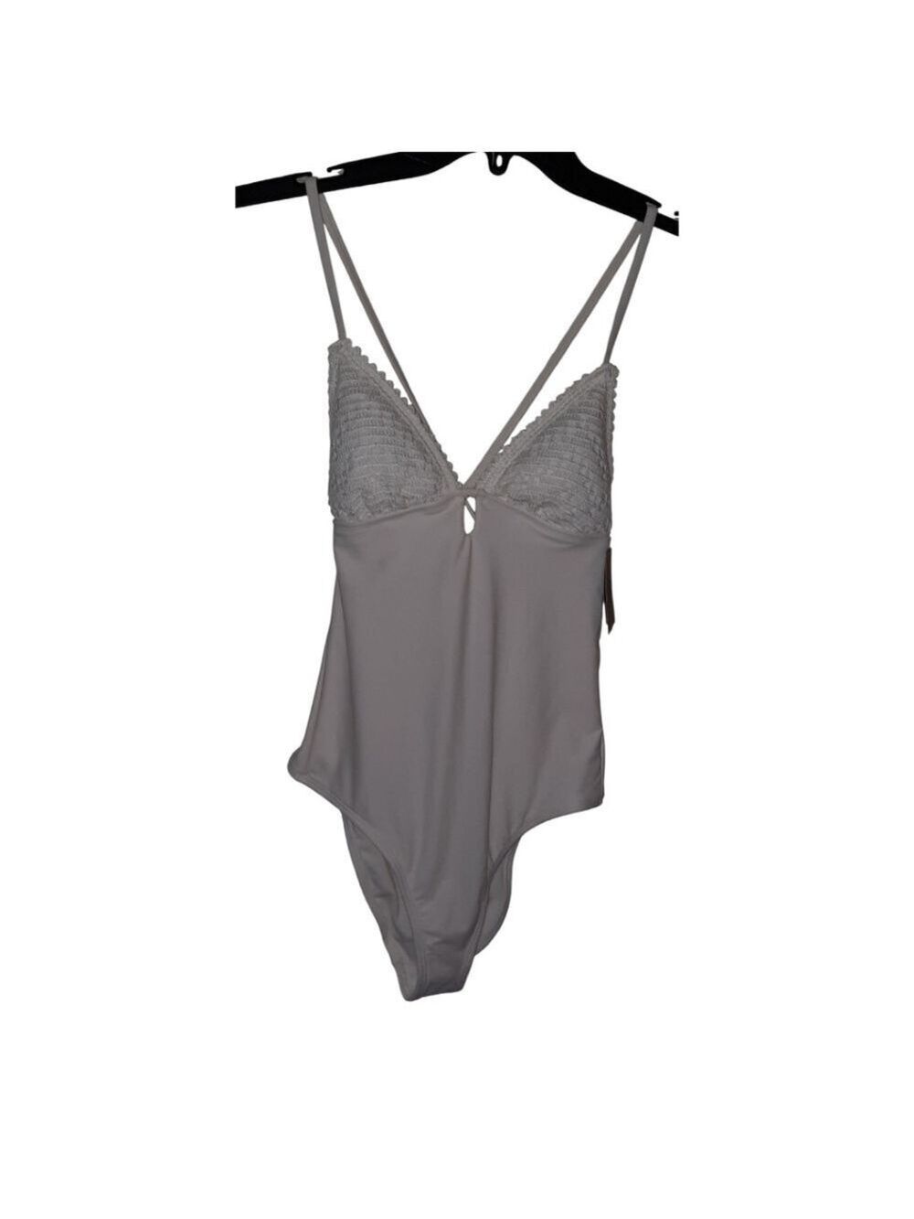 Shade & Shore Off White One Piece Swimsuit XS